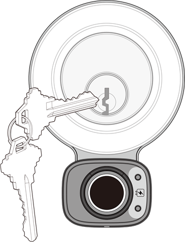 Lockly - ACCESS TOUCH - Locking/Unlocking with Physical Key Locking/Unlocking with Physical Key