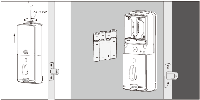 Lockly - ACCESS TOUCH - Product Overview - Changing Batteries Product Overview - Changing Batteries