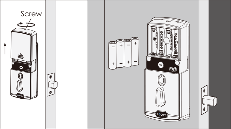 Lockly - FLEX TOUCH - Changing Batteries Changing Batteries