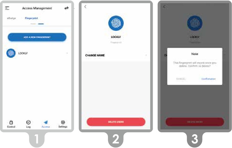 Lockly - FLEX TOUCH - Deleting Fingerprints Deleting Fingerprints