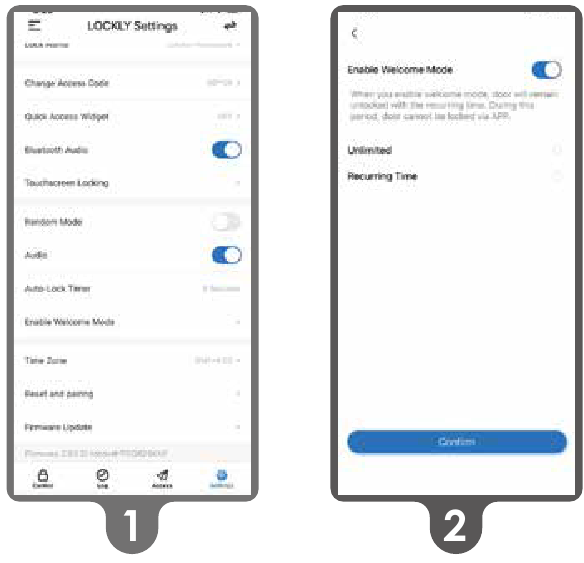 Lockly - FLEX TOUCH - Welcome Mode Welcome Mode