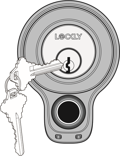 Lockly - ACCESS TOUCH PRO - Locking/Unlocking with Physical Key Locking/Unlocking with Physical Key