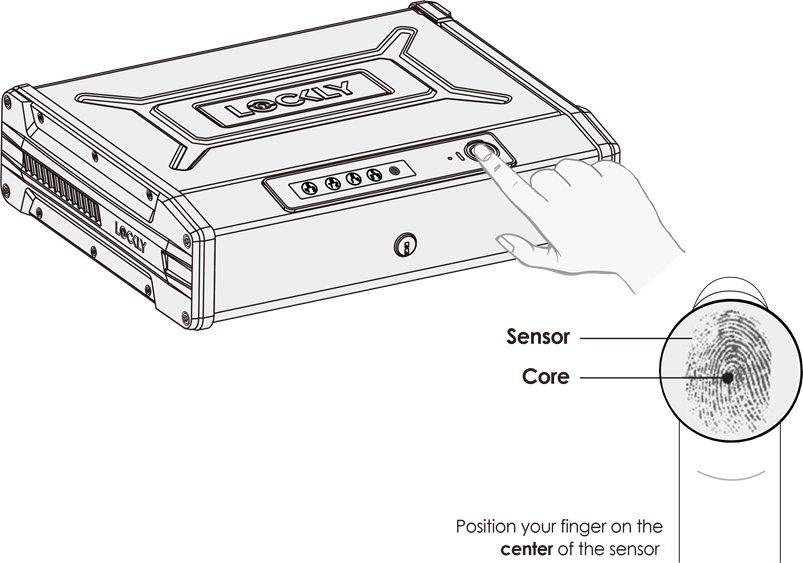 Lockly - SMART SAFE - Fingerprint Scanning Directions Fingerprint Scanning Directions