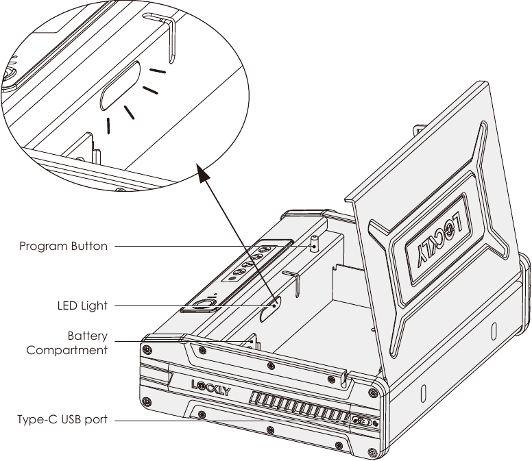 Lockly - SMART SAFE - Product Overview - Interior Product Overview - Interior