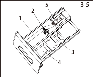 Haier - HW80-B14979 - Control panel - Detergent drawer components Control panel - Detergent drawer components