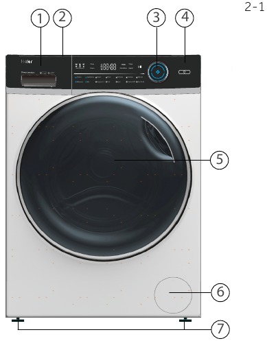 Haier - HW80-B14979 - Product description - Front Product description - Front