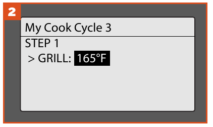 Traeger - Ironwood 650 - CREATING A CUSTOM COOK CYCLE - Step 2 CREATING A CUSTOM COOK CYCLE - Step 2