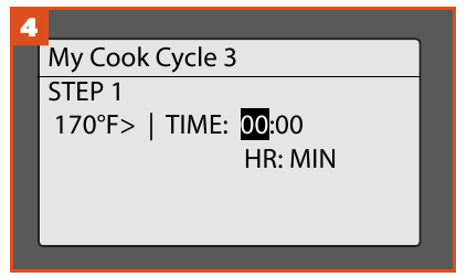 Traeger - Ironwood 650 - CREATING A CUSTOM COOK CYCLE - Step 4 CREATING A CUSTOM COOK CYCLE - Step 4