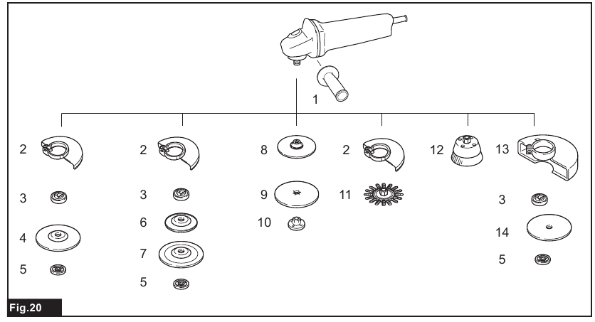 Makita - GA4030R - OPTIONAL ACCESSORIES OPTIONAL ACCESSORIES