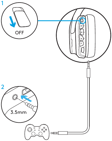 Logitech - G935 - SETUP FOR XBOX ONE/PS4 OR SWITCH CONSOLE SETUP FOR XBOX ONE/PS4 OR SWITCH CONSOLE