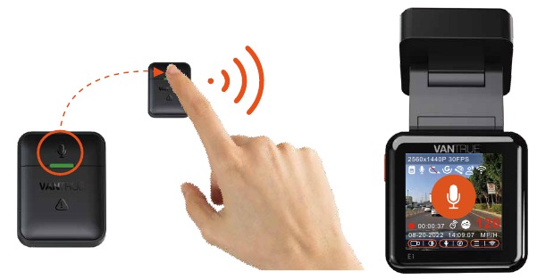 Vantrue - Element 1 - Functions of the remote control - Step 1 Functions of the remote control - Step 1