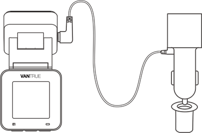 Vantrue - Element 1 - Installing the camera onto your windshield - Step 5 Installing the camera onto your windshield - Step 5