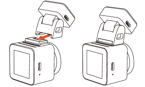 Vantrue - Element 1 - Installing the camera onto your windshield - Step 1 Installing the camera onto your windshield - Step 1