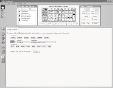 Cricut - DesignStudio - Software Activation - Step 2 Software Activation - Step 2