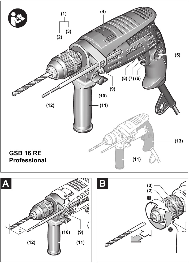 Bosch - Professional GSB 10 - Product Features Overview Product Features Overview