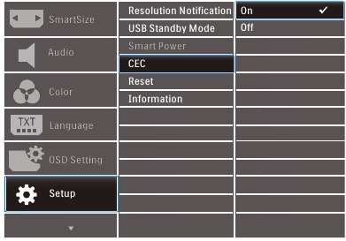 Philips - 559M1 - How to enable EasyLink (CEC) How to enable EasyLink (CEC)