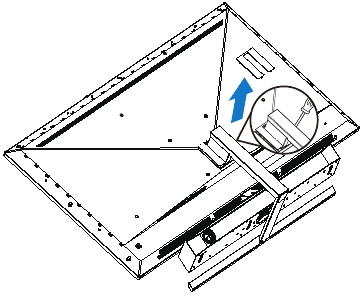 Philips - 559M1 - Remove the Base Assembly for VESA Mounting - Step 1 Remove the Base Assembly for VESA Mounting - Step 1