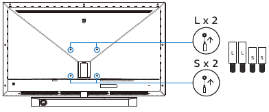 Philips - 559M1 - Remove the Base Assembly for VESA Mounting - Step 5 Remove the Base Assembly for VESA Mounting - Step 5