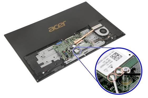 Acer - Aspire C27-1800 - WLAN Module Removal - Step 1 WLAN Module Removal - Step 1