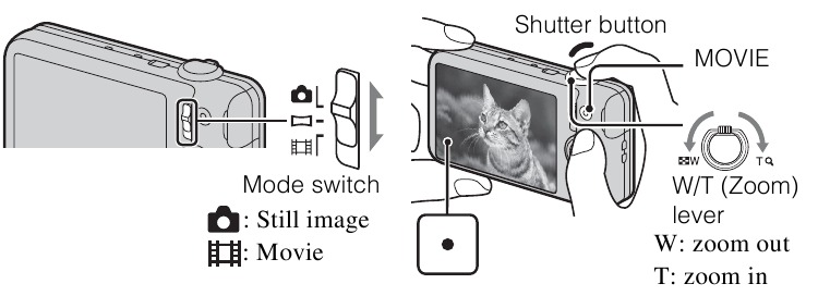 Sony - Cyber-shot DSC-WX50 - Shooting still images/movies Shooting still images/movies