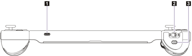 Lenovo - Legion Go - Bottom view Bottom view
