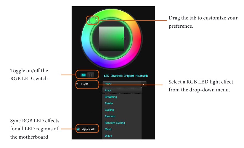 ASROCK - B550M Pro4 - ASRock Polychrome SYNC Utility ASRock Polychrome SYNC Utility