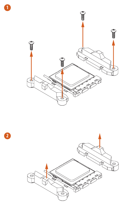 ASROCK - B550M Pro4 - Installing the CPU Fan and Heatsink - Step 3 Installing the CPU Fan and Heatsink - Step 3