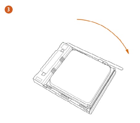 ASROCK - B550M Pro4 - Installing the CPU - Step 2 Installing the CPU - Step 2