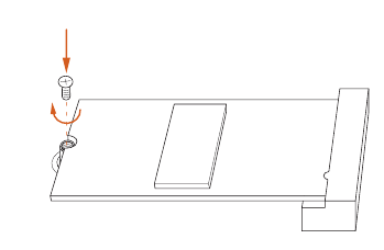 ASROCK - B550M Pro4 - Installing the M.2_SSD (NGFF) Module - Step 3 Installing the M.2_SSD (NGFF) Module - Step 3
