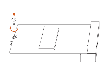 ASROCK - B550M Pro4 - Installing the M.2_SSD (NGFF) Module - Step 5 Installing the M.2_SSD (NGFF) Module - Step 5