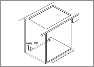 Siemens - iQ100 EU AGA Series - Providing a proper ventilation - Step 3 Providing a proper ventilation - Step 3