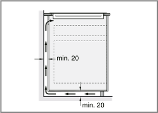 Siemens - iQ100 EU AGA Series - Providing a proper ventilation - Step 1 Providing a proper ventilation - Step 1
