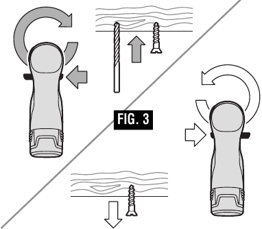 Bosch - PS41 - FORWARD/REVERSING LEVER & TRIGGER LOCK OPERATION FORWARD/REVERSING LEVER & TRIGGER LOCK OPERATION