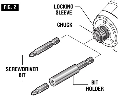 Bosch - PS41 - INSERTING AND REMOVING ACCESSORIES INSERTING AND REMOVING ACCESSORIES
