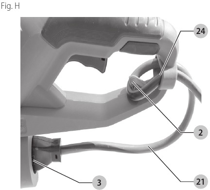 Black & Decker - GH900 - Attaching Extension Cord Attaching Extension Cord