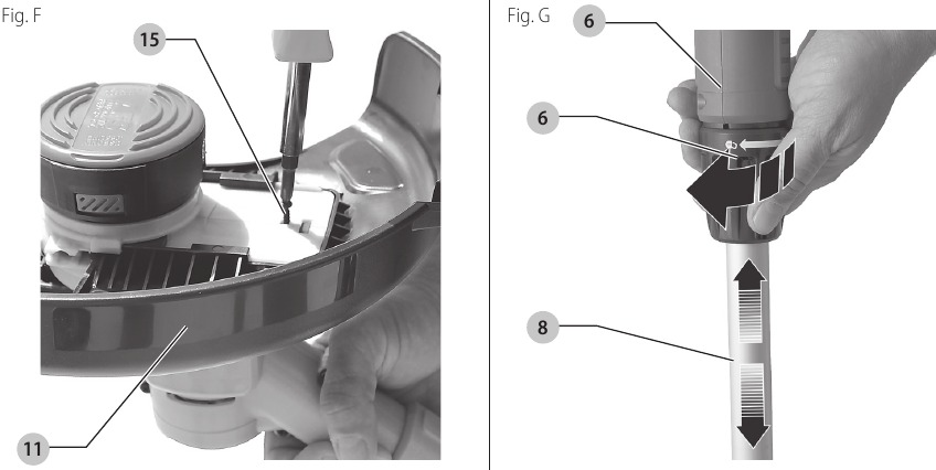 Black & Decker - GH900 - Attaching the Auxiliary Handle - Step 2 Attaching the Auxiliary Handle - Step 2