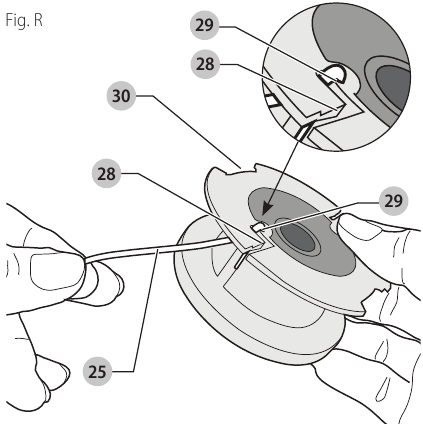 Black & Decker - GH900 - Rewinding Spool from Bulk Line - Step 2 Rewinding Spool from Bulk Line - Step 2