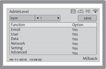 Nice - C2 PRO - ENROLL USERS - ADDING AN ADMINISTRATOR ENROLL USERS - ADDING AN ADMINISTRATOR