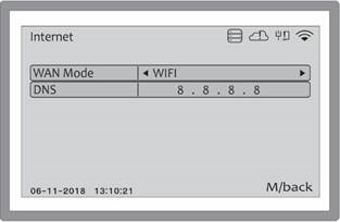 Nice - C2 PRO - NETWORK - INTERNET MENU NETWORK - INTERNET MENU