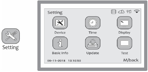 Nice - C2 PRO - SETTING MENU SETTING MENU