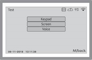 Nice - C2 PRO - SETTING - TEST MENU SETTING - TEST MENU