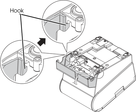 Epson - TM-T88V - Attaching the Connector Cover Attaching the Connector Cover