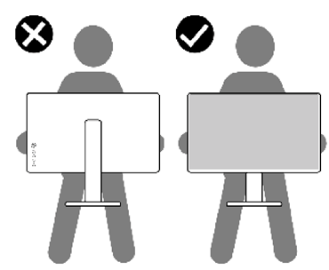 Dell - S2722DGM - Handling and moving the monitor - Step 2 Handling and moving the monitor - Step 2