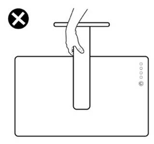 Dell - S2722DGM - Handling and moving the monitor - Step 3 Handling and moving the monitor - Step 3