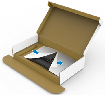 Dell - S2722DGM - To attach the monitor stand - Step 2 To attach the monitor stand - Step 2