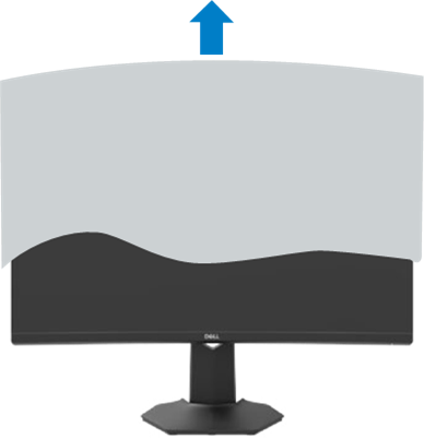 Dell - S2722DGM - To attach the monitor stand - Step 5 To attach the monitor stand - Step 5