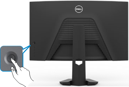 Dell - S2722DGM - Using the joystick control Using the joystick control