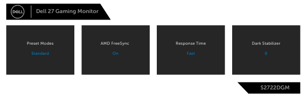 Dell - S2722DGM - Using the rear-panel controls - Part 2 Using the rear-panel controls - Part 2