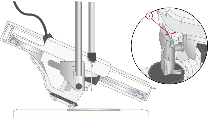Husqvarna - VIKING - Tilting the Accessory Tilting the Accessory