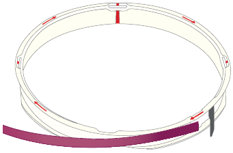 Husqvarna - VIKING - Winding Ribbon - Step 1 Winding Ribbon - Step 1